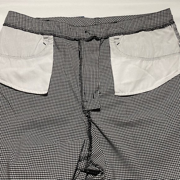 Crazy Horse A Liz Claiborne Co Floral Embroidery Checkered Pants Size 16 - Picture 5 of 9
